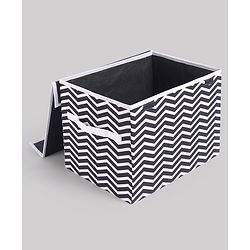 Babyhug Toy Bank Chevron Print - Grey & White