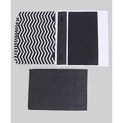 Babyhug Toy Bank Chevron Print - Grey & White