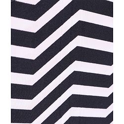 Babyhug Toy Bank Chevron Print - Grey & White