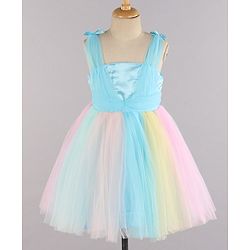 Babyhug Girls Sleeveless Party Wear Frock  3-4Y PINK