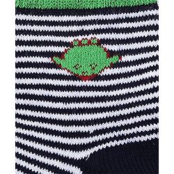Cute Walk by Babyhug Anti Bacterial Socks Shoe Alien Design - Green Blue