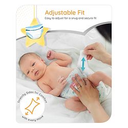 Babyhug Pro Bubble Care Premium Tape Style Diaper for New Born (NB) Size - 22 Pieces - New & Improved Superior Fit