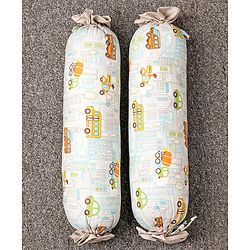 Babyhug Bolster Set of 2 Vehicle Print - Multicolor