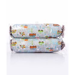 Babyhug Bolster Set of 2 Vehicle Print - Multicolor