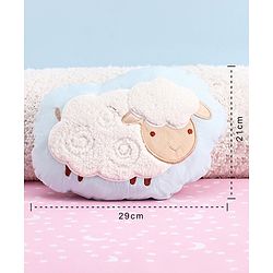 Babyhug Sheep Shape Cuddle Pillow - White & Green
