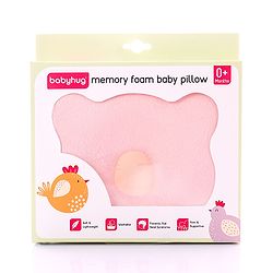 Babyhug Memory Foam Pillow - Pink