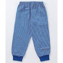 Babyhug Full Sleeves Night Suit Simba Print - Navy