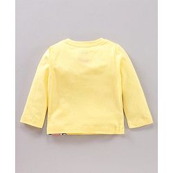 Babyhug Full Sleeves Night Suit Disney Print - Yellow Pink