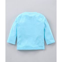 Babyhug Full Sleeves Night Suit Mickey Mouse Print - Blue