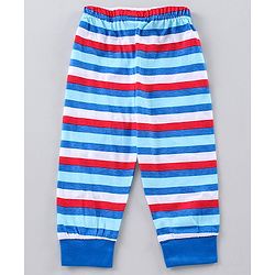 Babyhug Full Sleeves Night Suit Mickey Mouse Print - Blue