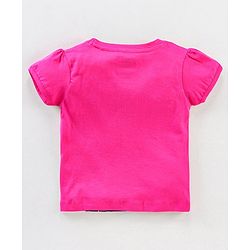 Babyhug Short Sleeves Night Suit Disney Print - Pink
