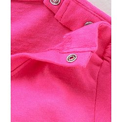Babyhug Short Sleeves Night Suit Disney Print - Pink