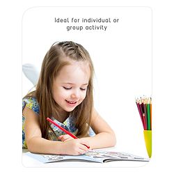 Babyhug 2 in 1 My first Glitter Colouring Books Pack Of 4 - English