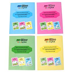 Babyhug 2 in 1 My first Glitter Colouring Books Pack Of 4 - English