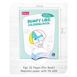 Babyhug My Bumpy Line Colouring Books Pack of 4 - English