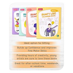Babyhug My Bumpy Line Colouring Books Pack of 4 - English