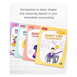 Babyhug My Bumpy Line Colouring Books Pack of 4 - English