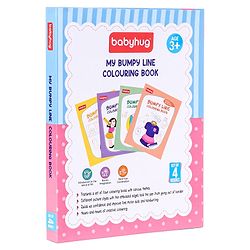 Babyhug My Bumpy Line Colouring Books Pack of 4 - English