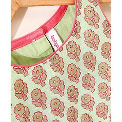 Babyhug Sleeveless Zari Embroidered Lehenga Choli With Dupatta - Fuschia Pink