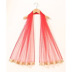 Babyhug Sleeveless Choli & Lehenga with Dupatta - Red
