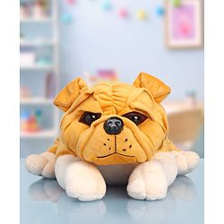Babyhug Bull Dog Soft Toy Beige - Height 39 cm