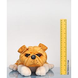 Babyhug Bull Dog Soft Toy Beige - Height 39 cm
