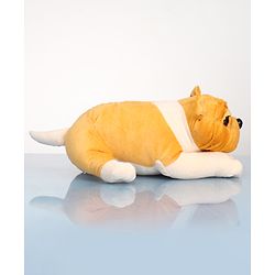 Babyhug Bull Dog Soft Toy Beige - Height 39 cm