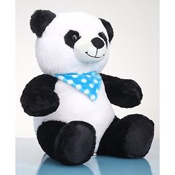 Babyhug Panda Soft Toy with Scarf - Height 35 cm (Colour May Vary)