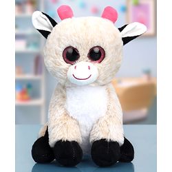 Babyhug Baby Cow Soft Toy Peach - Height 20 cm