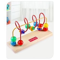 Babyhug Wooden Classic Beads Maze - Multicolour