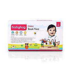 Babyhug Wooden Classic Beads Maze - Multicolour