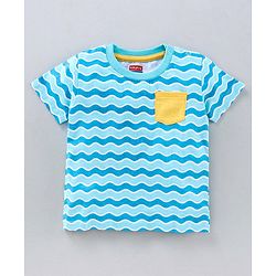 Babyhug Half Sleeves T-Shirts Shark Print Pack of 3 - Multicolor