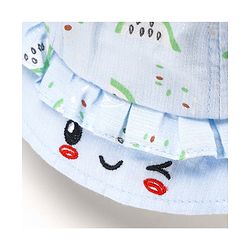 Babyhug Cotton Bucket Hats Watermelon Printed Blue - Diameter 15.5 cm