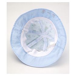 Babyhug Cotton Bucket Hats Watermelon Printed Blue - Diameter 15.5 cm