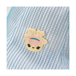 Babyhug Cotton Bucket Hats Embroidered Blue - Diameter 16 cm