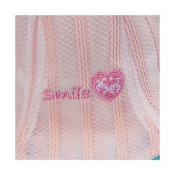 Babyhug Cotton Bucket Hats Rabbit Embroidered Pink - Diameter 16 cm
