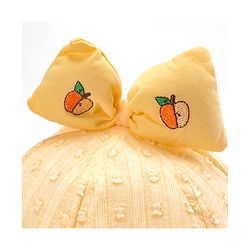 Babyhug Cotton Bucket Hats Embroidered Yellow - Diameter 15.5 cm