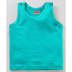 Babyhug 100% Cotton Sleeveless Sando Vests Pack of 2 - Green