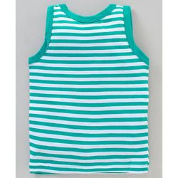 Babyhug 100% Cotton Sleeveless Sando Vests Pack of 2 - Green