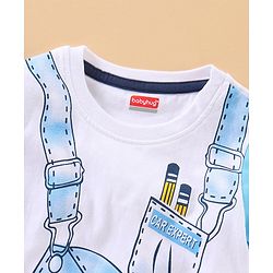 Babyhug Half Sleeves T-Shirt Tools Print - White