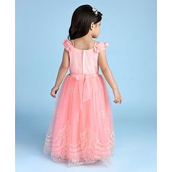 Babyhug Sleeveless Party Wear Gown - Pink