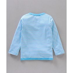 Babyhug Full Sleeves Cotton Vests Printed and Striped Pack of 5 - Multicolour