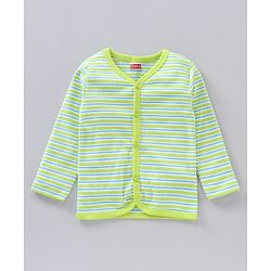 Babyhug Full Sleeves Cotton Vests Printed and Striped Pack of 5 - Multicolour