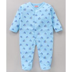Babyhug Full Sleeves Printed Sleepsuit Pack Of 3 - Multicolor