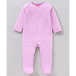 Babyhug Cotton Full Sleeves Sleepsuits Printed Pack of 3 - Pink Blue