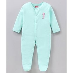 Babyhug Cotton Full Sleeves Sleepsuits Printed Pack of 3 - Pink Blue