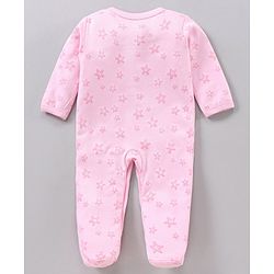 Babyhug Cotton Full Sleeves Sleepsuits Printed Pack of 3 - Pink Blue