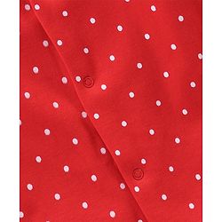 Babyhug Full Sleeves Footed Sleepsuits Strawberry Print Pack Of 3 - Red Pink