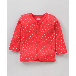 Babyhug Full Sleeves Vests Pack of 3 - Red Pink