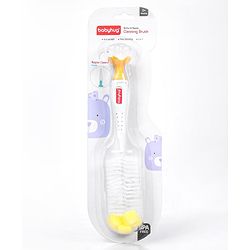 Babyhug 2 In 1 Bottle & Nipple Cleaning Brush - Blue
